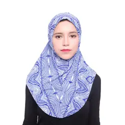 Мусульманский шарф для женщин кепки шаль головные уборы хиджаб внутренняя Исламская