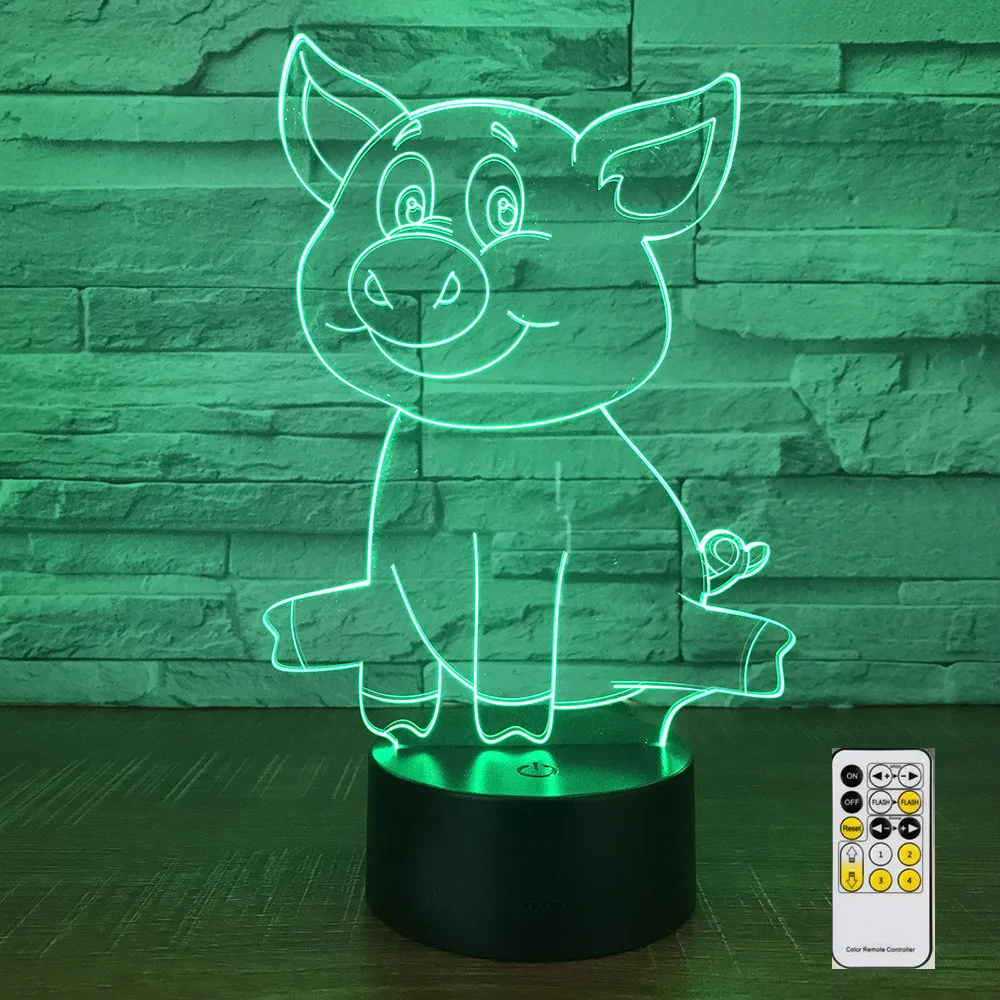 Asmarluxx Pig 3d lamp003