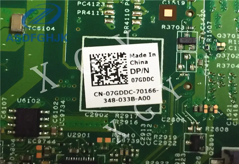 Материнская плата ноутбука для Dell INSPIRON 3421 PWB:5J8Y4 I3 2375M 1 50 GHZ CN 07GDDC DP/N материнская 100%