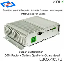 Low Power Mini ITX Computer Case Intel Core I7-3517U Dual Core Dual LAN Barebones Fanless Industrial PC With Parallel Port