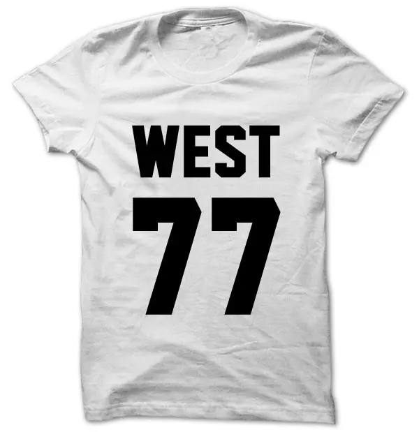 WEST 77 футболка рэп хип-хоп Мужская Женская унисекс T1709 | одежда