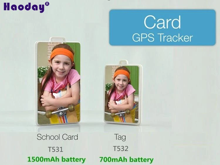 

High Quality students senior kid with sos School photo ID card T531 tag T532 GPS Tracker Waterproof Free App for Android and IOS