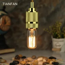 Tianfan T38 Эдисон лампы E27 220 V 40 W спиральная нить накала лампа с красивый теплый белый специальная лампа