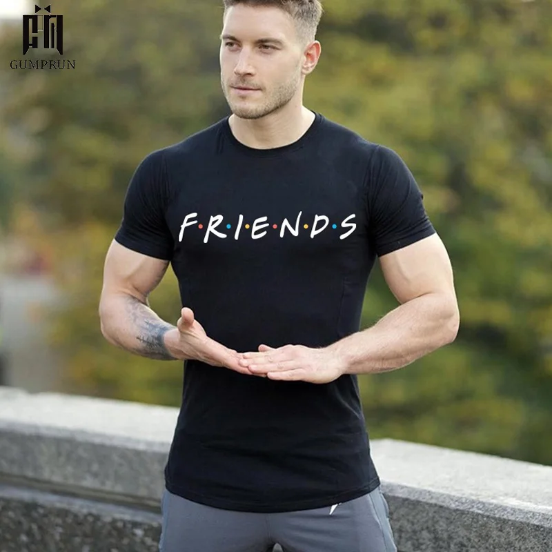 

Men's T-shirt Fashion Slim Creative Letter Printing Loose Casual Short-sleeved Round Neck Black And White Cotton T-shirt For Men