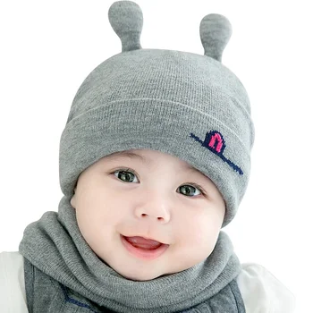

New Cute Newborn Baby Beanie Hat Knitting Soft Baby Hat For Girls Solid Infant Boys Beanie Warm Autumn Hat Baby Boys Clothing