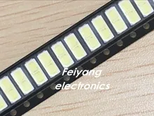 100 шт. для LG innotek LED Подсветка 1 Вт 7030 6 В холодный белый ТВ Применение SMD 7030 холодный белый 100-110lm 7.0*3.0*0.8 мм