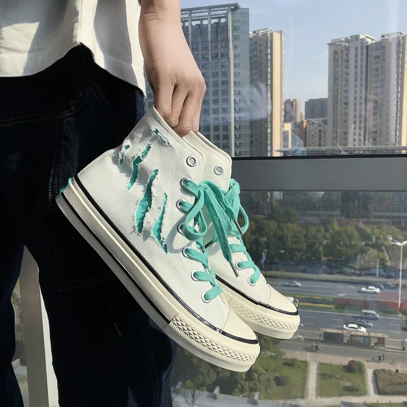 

New Hot Sale High Top Sneakers Unisex Trendy Street Dance Canvas Shoes Brand Designer Casual Sneaker Shoes Zapatos De Hombre