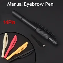 5 шт/лот черный профессиональный одноразовый Перманентный с ручным управлением ручка для макияжа