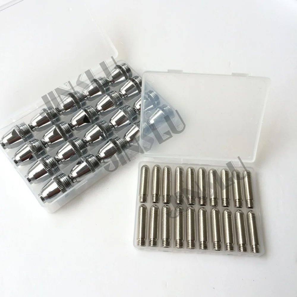 

SG-55 AG-60 plasma cutting torch consumables electrode 100pcs and tip 100pcs