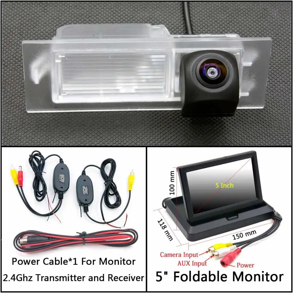 C Wireless 5 inch F 175 градусов HD камера заднего вида для Fiat Tipo/Egea парковочный монитор ночного видения водонепроницаемый - Название цвета: C Wireless 5 inch F