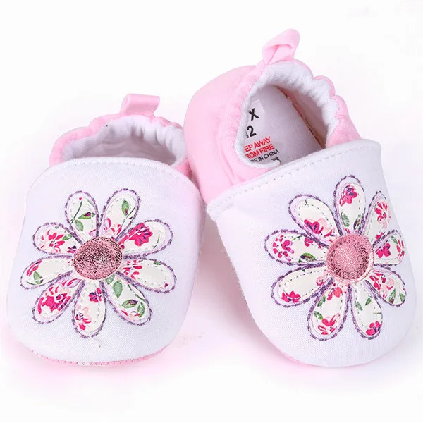 [Simfamily] Детская обувь для маленьких мальчиков и девочек; мягкая обувь для малышей; милая детская обувь с цветочным принтом для новорожденных; обувь для малышей - Color: 39