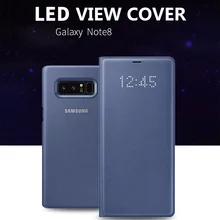 

100% Original SAMSUNG Galaxy Note8 N950F LED wallet wrap function Automatic wake-up function EF-NN950P n8 led package flip