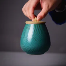 Ретро керамиковая чайница уплотнение бак для хранения трубы установлен