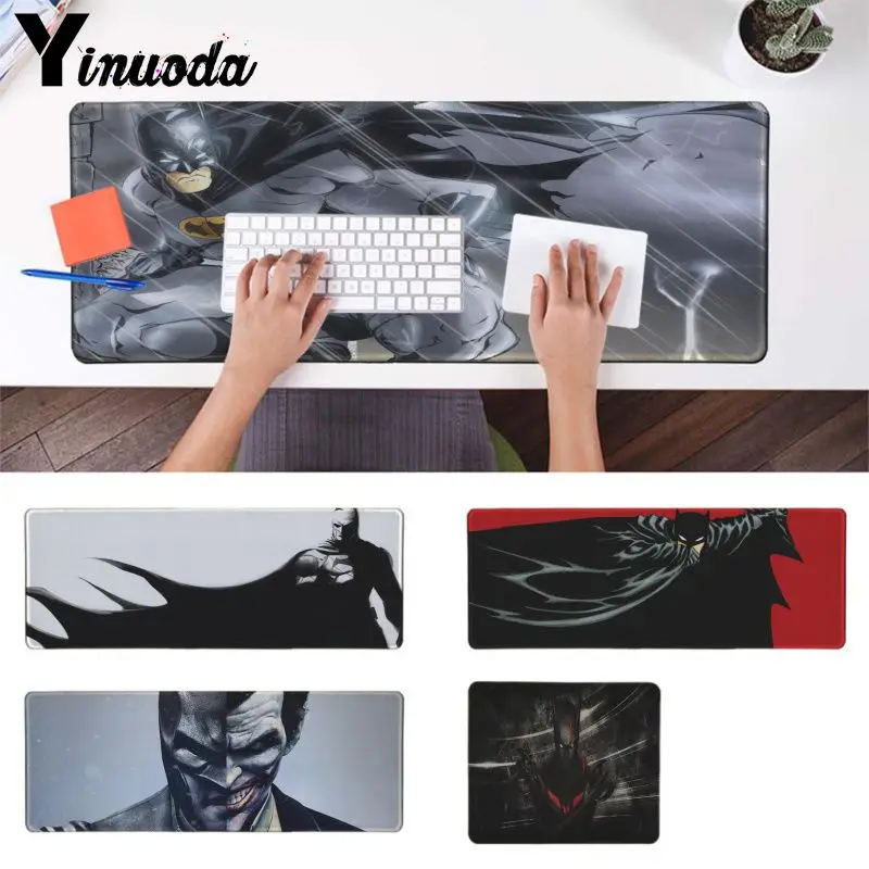 Yinuoda Simple Design Marvel Batman DIY Design Pattern Game mousepad Rubber PC Computer Gaming mousepad