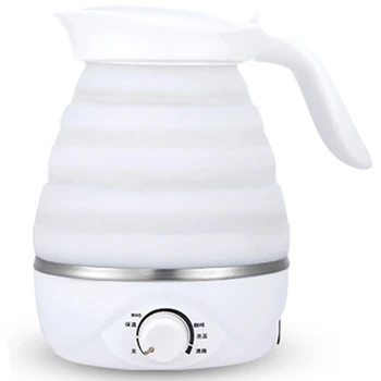 

Foldable Electric Kettle Durable Silicone Compact Size 850W Travel Camping Water Boiler Electric Appliances Us Plug