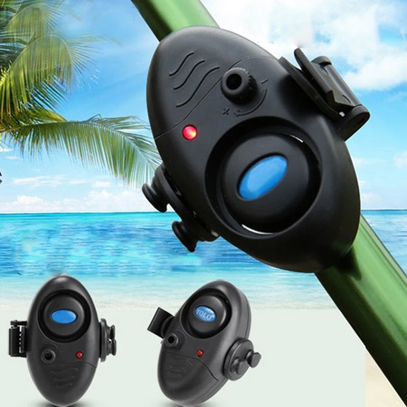 1pc Electronic Fishing Alarm With LED Light Indicator Clip On Fishing