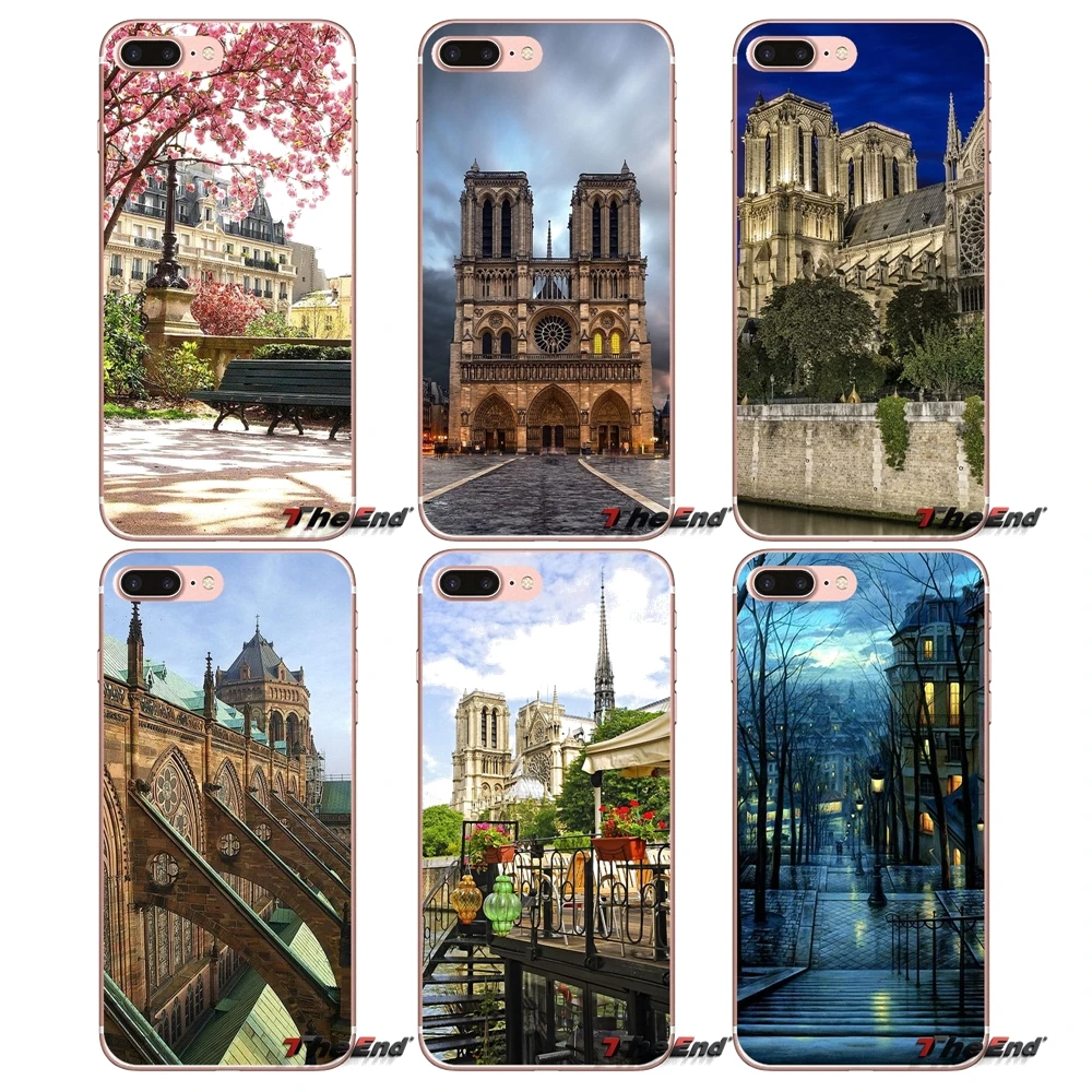 

For Samsung Galaxy S3 S4 S5 MINI S6 S7 edge S8 Plus Note 2 3 4 5 Grand Core Prime Catedral de Notre-Dame en Paris Soft Case