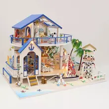 Легенда о синем море собрать DIY Кукольный дом с мебели 3D деревянные изделия ручной работы кукольный дом, игрушки для детей подарки на день рождения