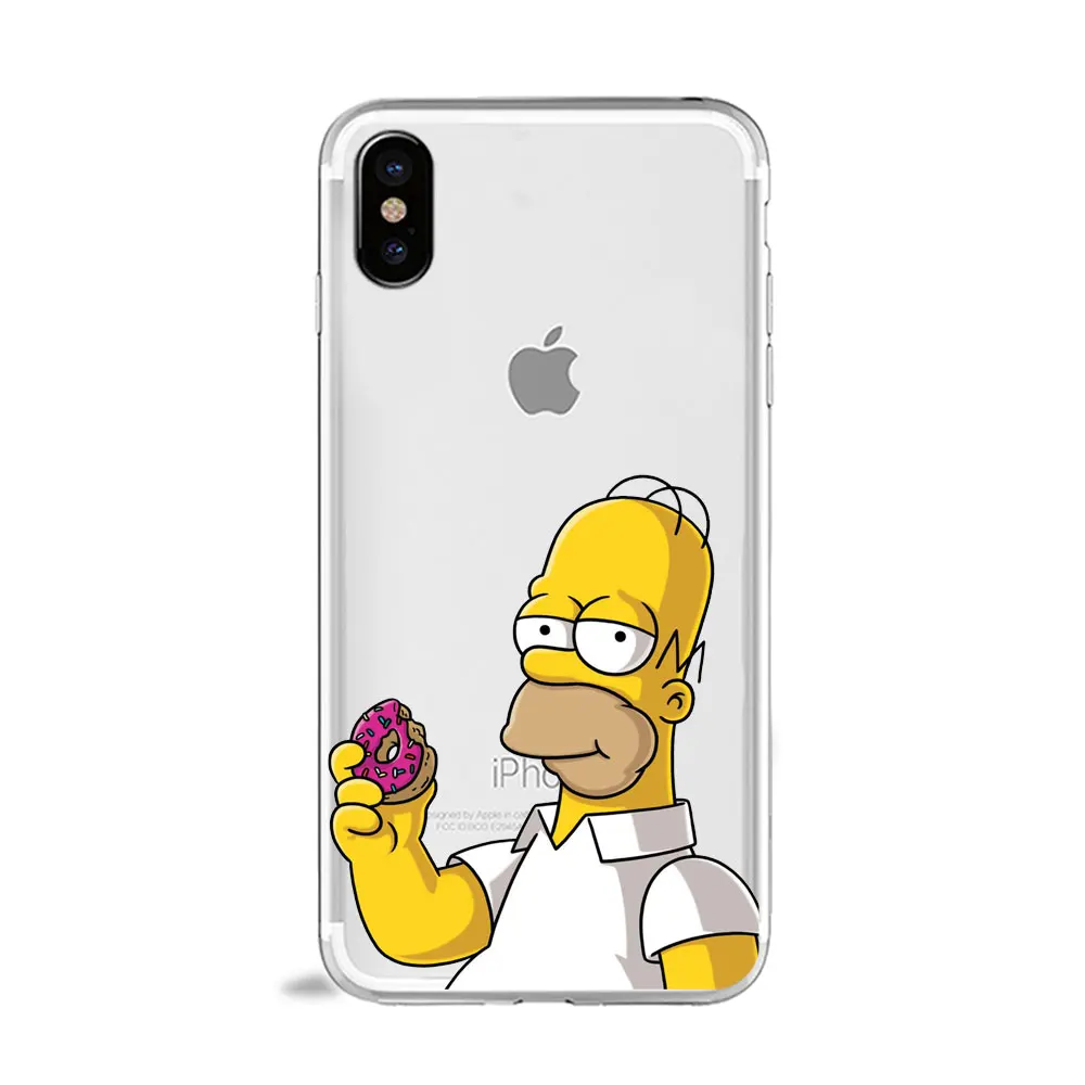 Homer J Simpson смешной Барт Симпсон Coque мультфильм чехол для телефона для huawei p30 p20 p10 lite P8 P9 mate 10 20 lite ТПУ силиконовый чехол - Цвет: tpu A1259