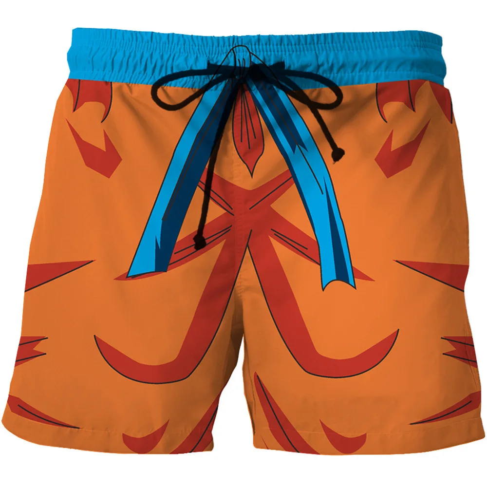 

LUOGEN New Quick Dry 3D Printing Board Shorts Anime Dragon Ball Beach Short Pants Bermuda Swimwear Men's Loose Shorts
