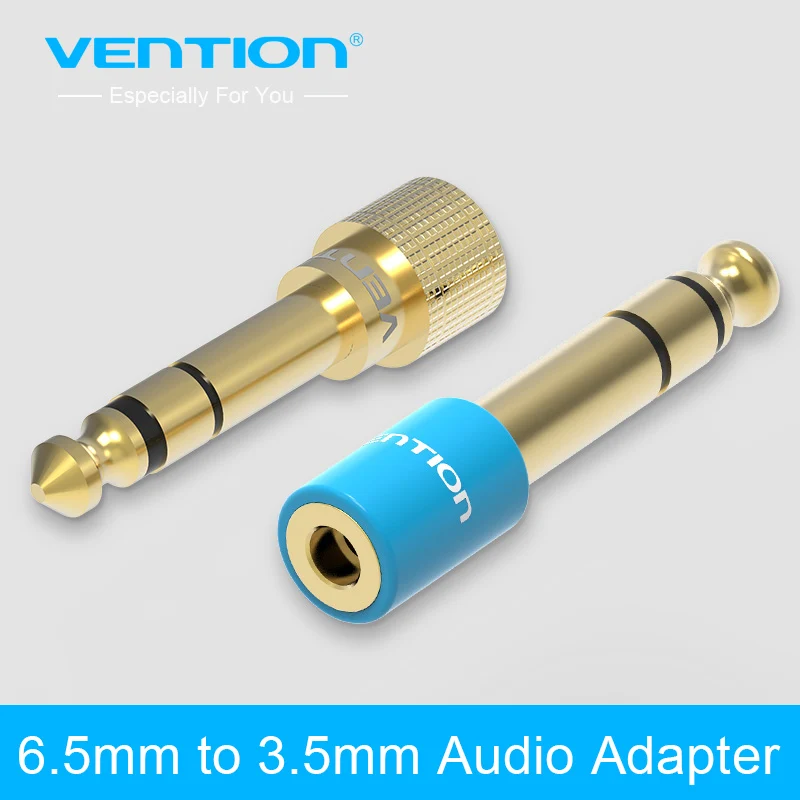 

Vention 1Pcs 6.5mm Male Plug to 3.5mm Female Jack Stereo Headphone Headset Audio Adapter Connector Plug For Microphone