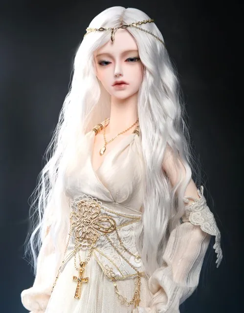 Новое поступление 1/3 8-" Bjd SD парик куклы высокая температура провода длинные модные волнистые для BJD супер парик волос