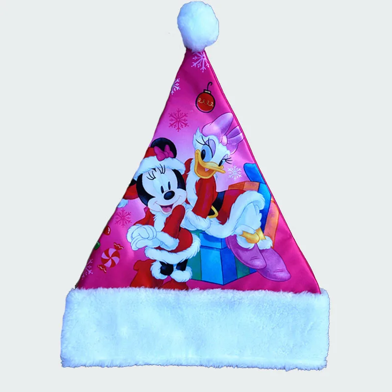 Kid adult merry christmas hats with Spiderman minnie mouse reindeer children xmas Hat gift