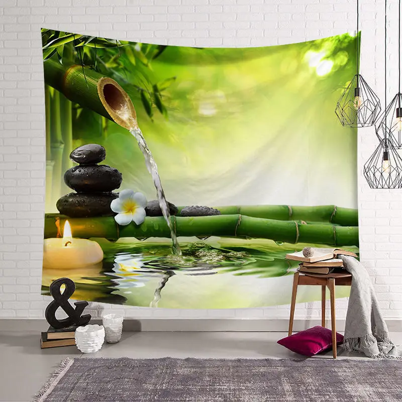 Психоделический лес гобелен настенный гобелен одеяло домашний декор гобелен на окно изголовье полиэфирная шаль для йоги
