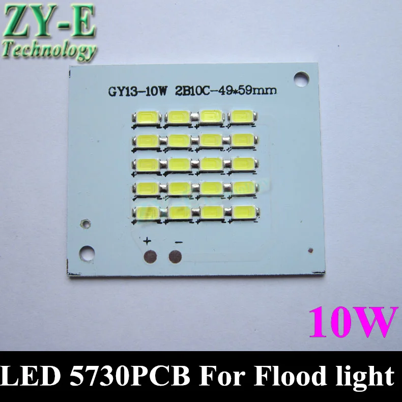 

10pc LED Flood Light PCB 5730 SMD Chip plate resource DC18-36V Floodlight white outdoor landscape advertising Lamp 10w free ship