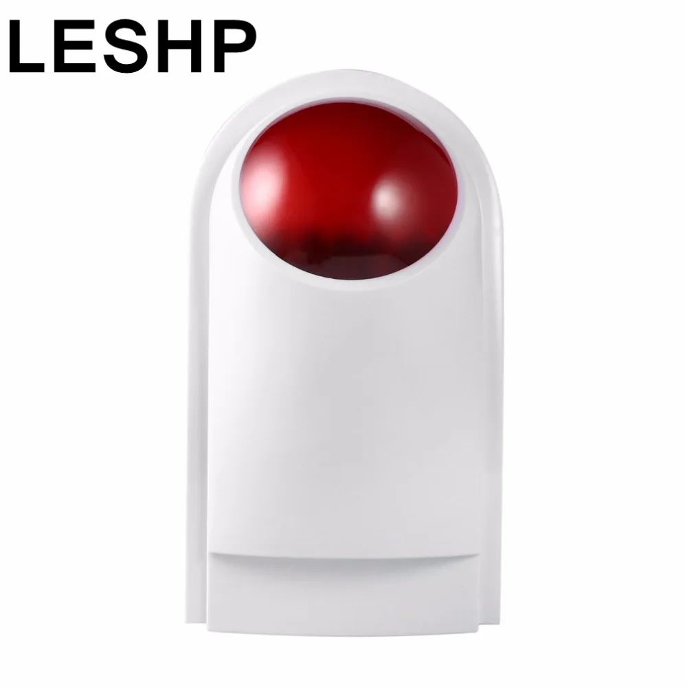 

LESHP Outdoor Wired Security Sound Light Strobe Siren DC12V 120dB High-Decibel Flashlight Horn Safety & Fire Alarm System CW32