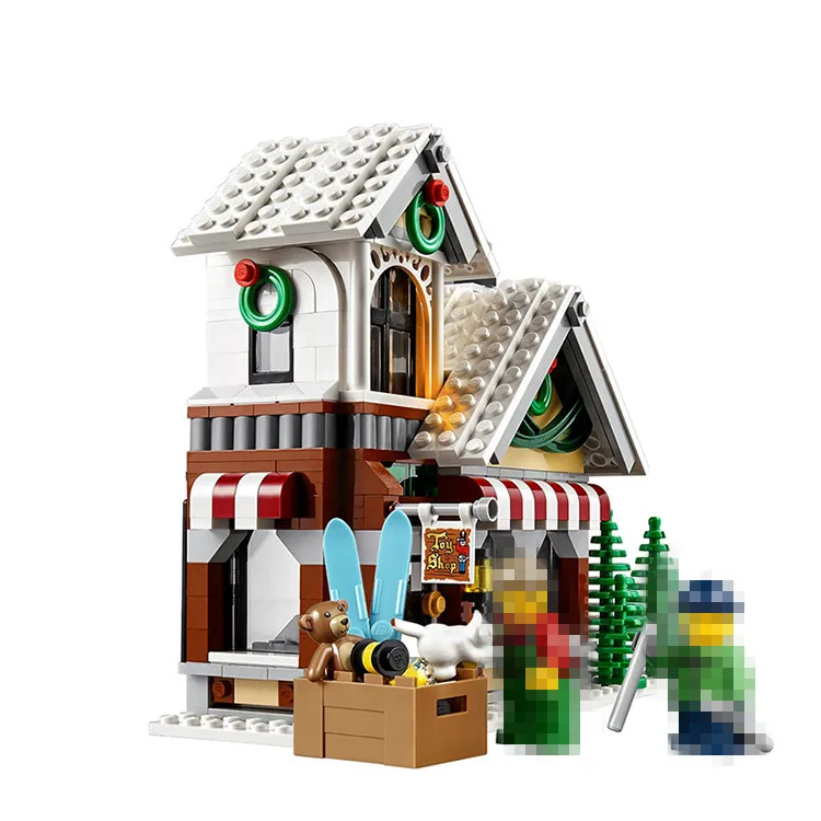 

Lepin 36002 lepin Creator Winter Toy Shop Set Building Blocks Bricks compatible legoing creator winter shop legoing 10249