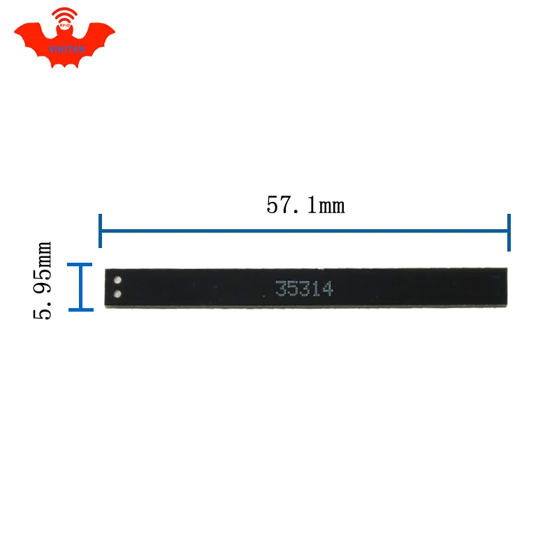 Антиметаллическая метка UHF RFID 915 МГц 868 Alien Higgs3 57 1*5 95*1 3 мм EPC Gen2 18000 6C прочная краска