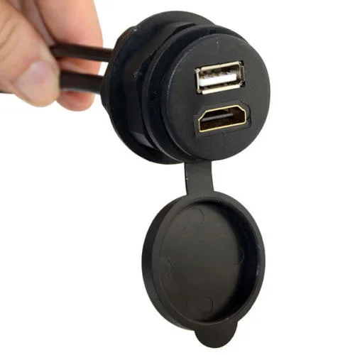 Автомобильная лодка тире заподлицо USB мужчина к женскому+ HDMI Мужской к женскому удлинительному кабелю