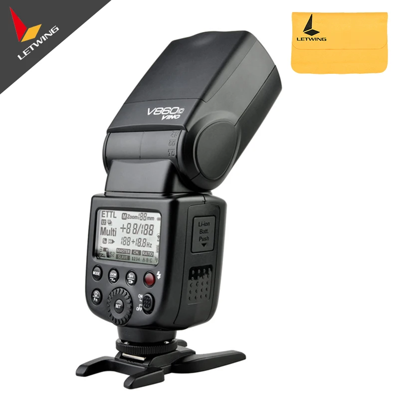 

Godox Ving V860C V860 Speedlite New Li-ion Battery Flash Fast E-TTL HSS For Canon EOS series DSLRS 600D 60D 6D