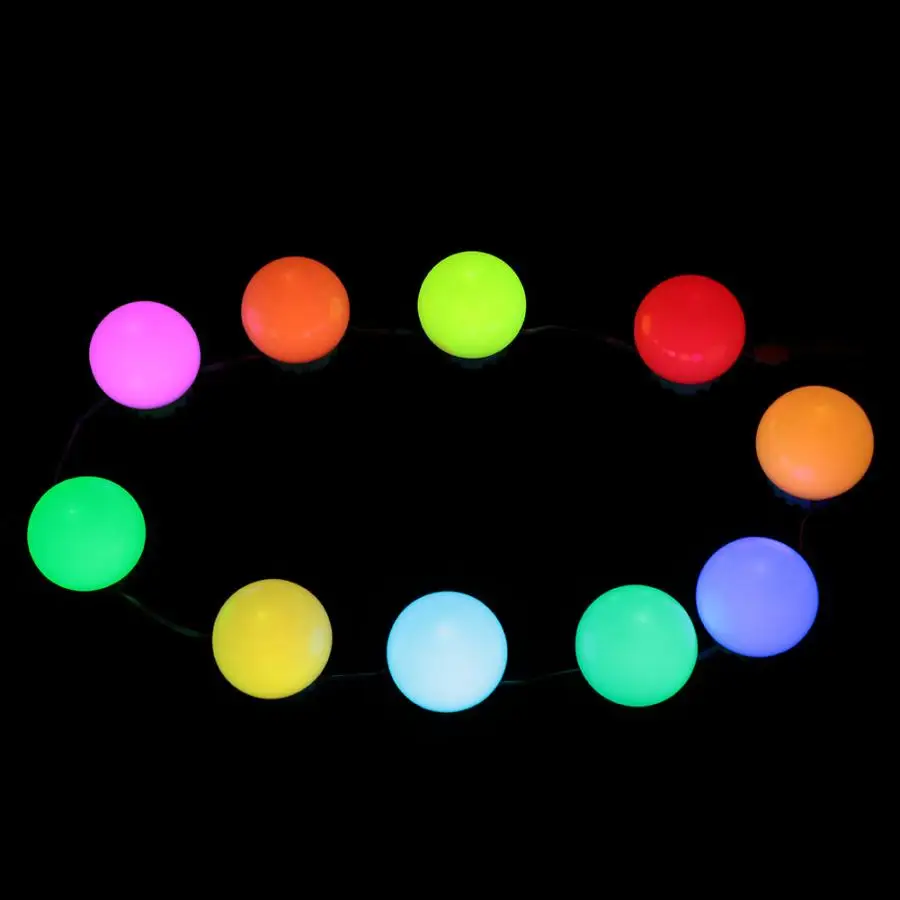 10LED красочный зеркальный светильник для макияжа s наборы ламп туалетный светильник с регулируемой яркостью светильник для макияжа зеркальный светильник s Портативный косметический