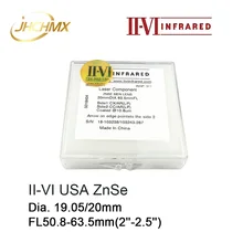 JHCHMX высокое качество II-VI США ZnSe фокусная линза Dia.19.05/20 мм FL.50.8-63. 5 мм 2-2," для CO2 лазерной гравировки, резки