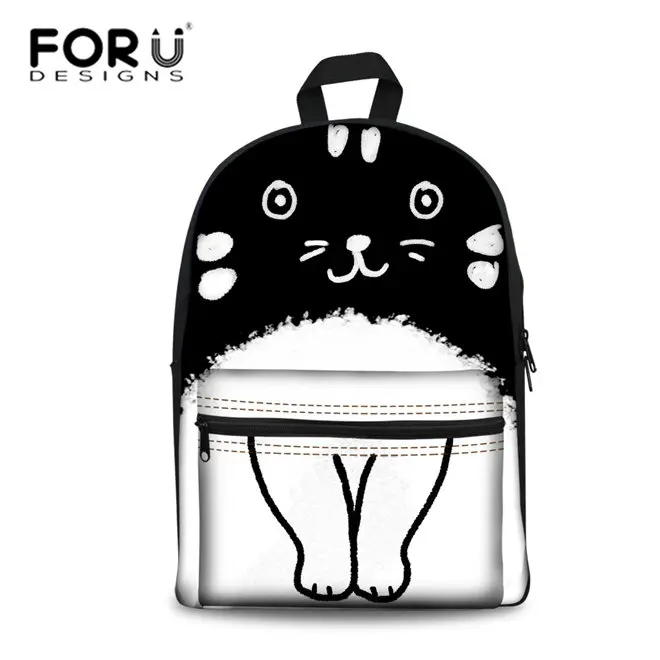 FORUDESIGNS/детские школьные сумки с милым 3D животным котом; школьный рюкзак для девочек; Детский рюкзак на плечо; школьная сумка для книг; Mochila Escolar - Цвет: CC2355J