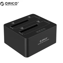 ORICO 6629US3-C 2 Bay SATA to USB3.0 External Hard Drive Docking Station for 2.5/3.5HDD with Duplicator/Clone Function-Black