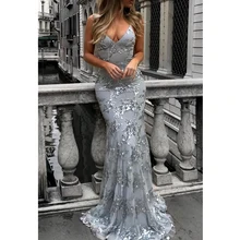 Элегантное женское сексуальное платье для ночного клуба, серебряное блестящее длинное вечернее платье макси, летнее вечернее платье