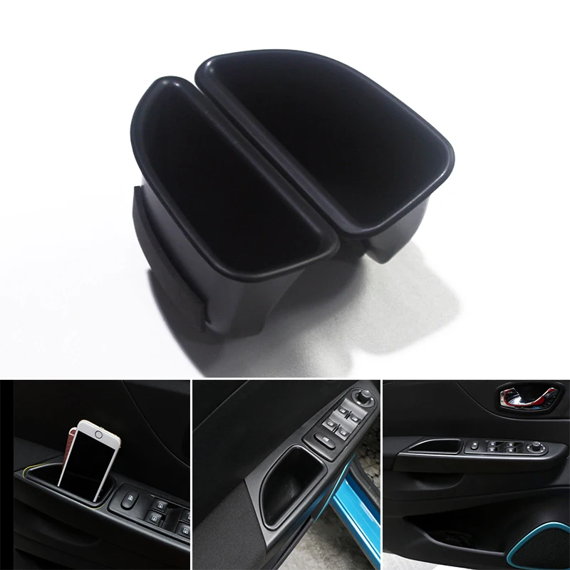 Портативная коробка 2 шт для Renault Captur 14-16 ABS черный запасные части Аксессуары Внутренняя Передняя