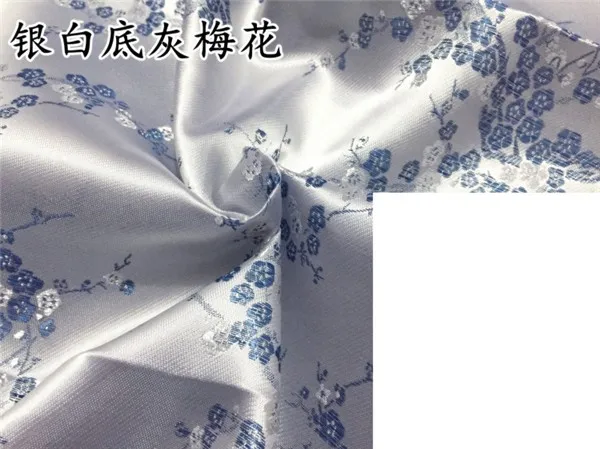 90 см* 100 см парча ткань костюм кимоно cheongsam шелковая парча ткань сливы серии качество украшения одежды diy ткань