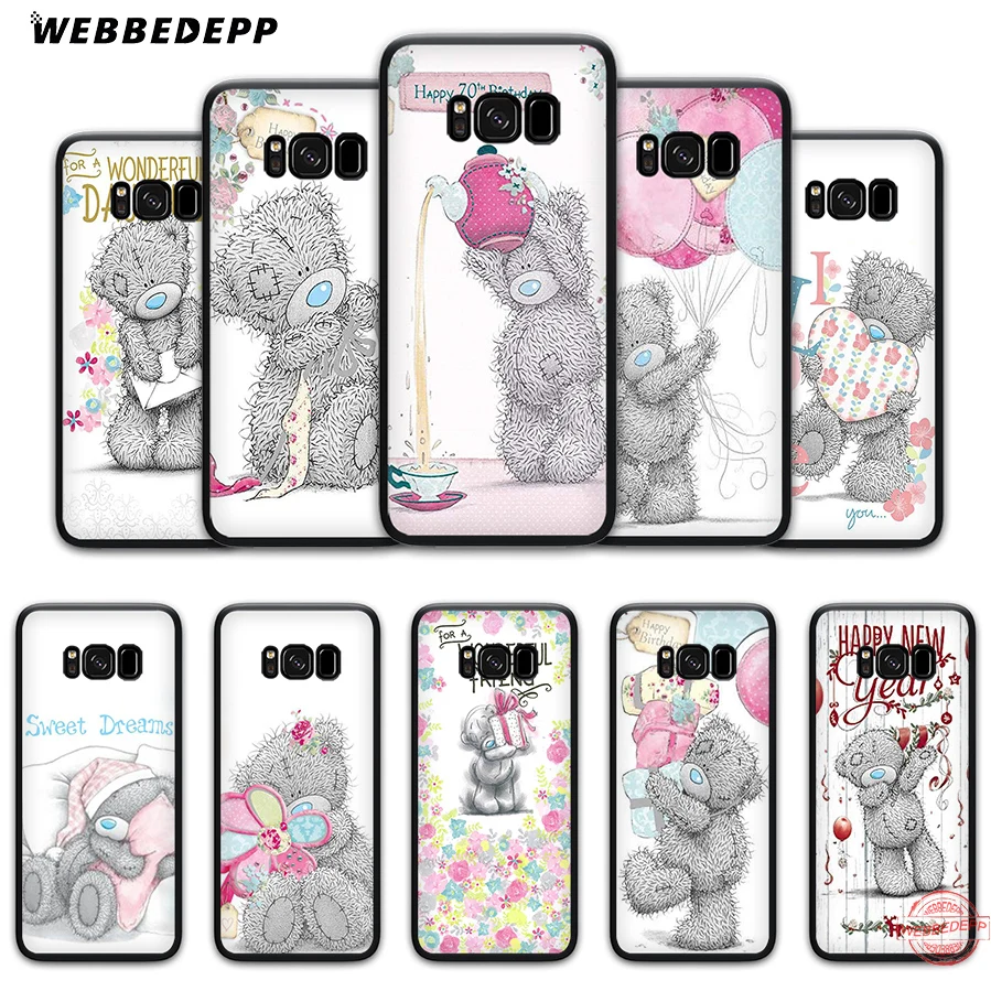 WEBBEDEPP Tatty Teddy Me To You Bear Мягкий чехол для Samsung A6 A7 A8 A9 J6 2018 S6 S7 S8 S9 S10E S20 Ultra Note 8 9 10 Lite Plus |