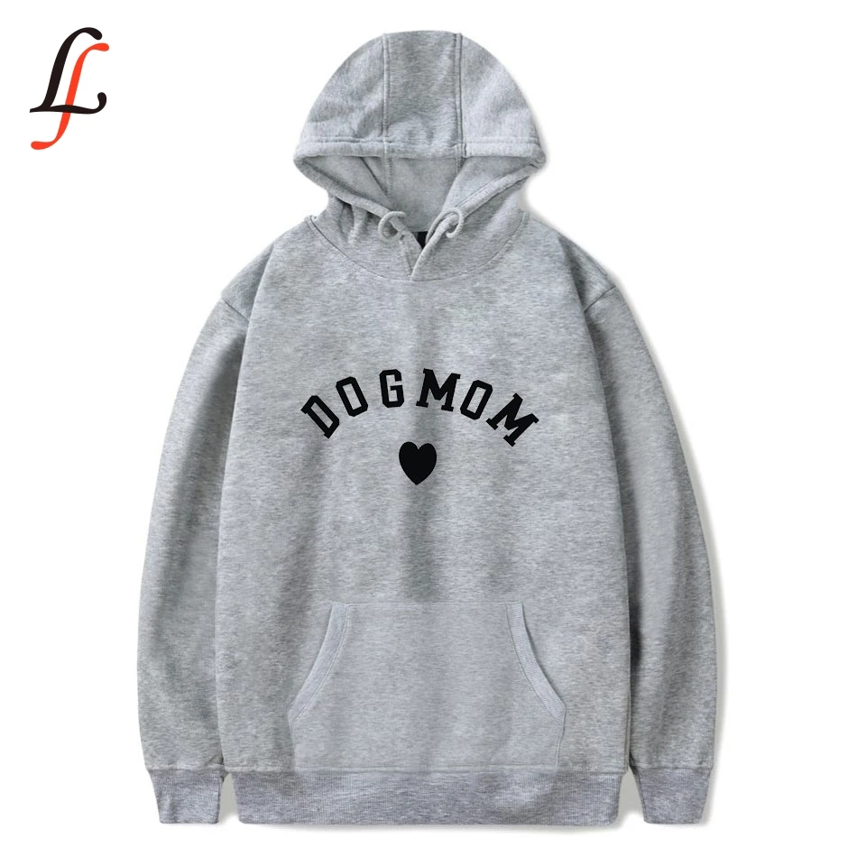 K Pop Dog Mom Women Fashionable Casual Hoodies Sweatshirt Printing Heart-shaped Kawaii Sweatshirt Winter Autumn Clothing