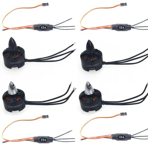 Motor + Simonk Esc para Fpv Conjunto Ccw Mini Multi-rotor 12a 2-3s kk 260 250 Quadcopter 4-eixo Aeronaves F10819-c 1 1806 2400kv cw Mod. 1381318