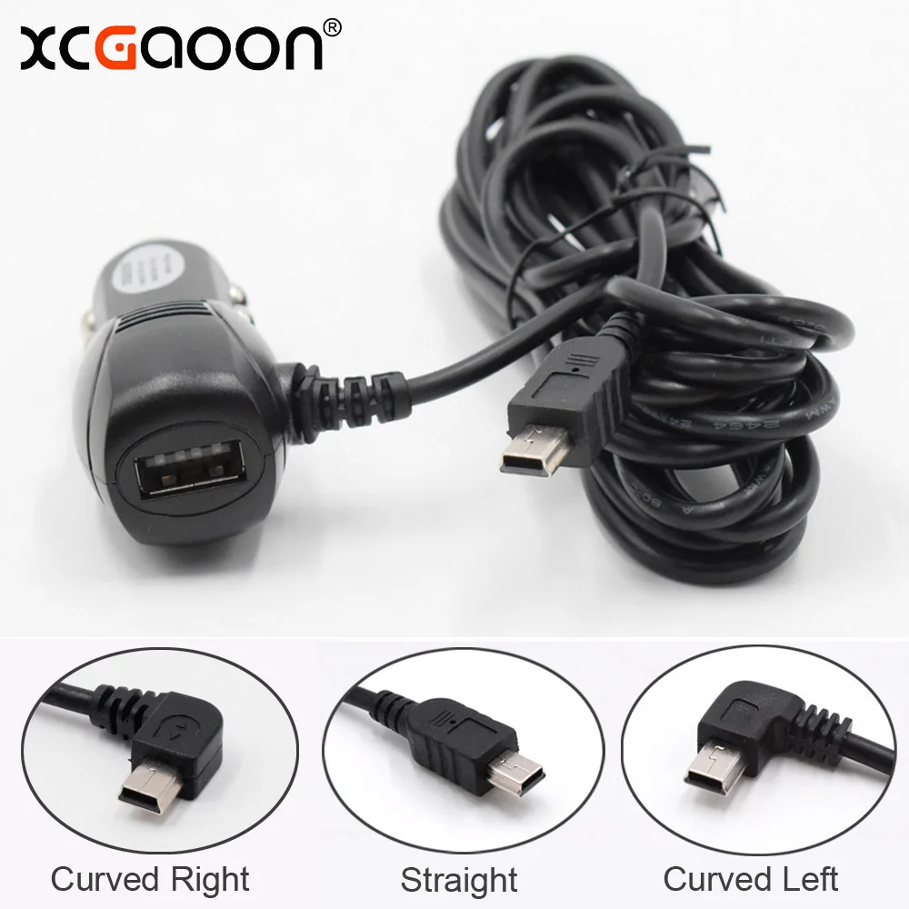 XCGaoon 3 5 метров mini Переходник USB для зарядки в машине 5V 2A с портом автомобильного