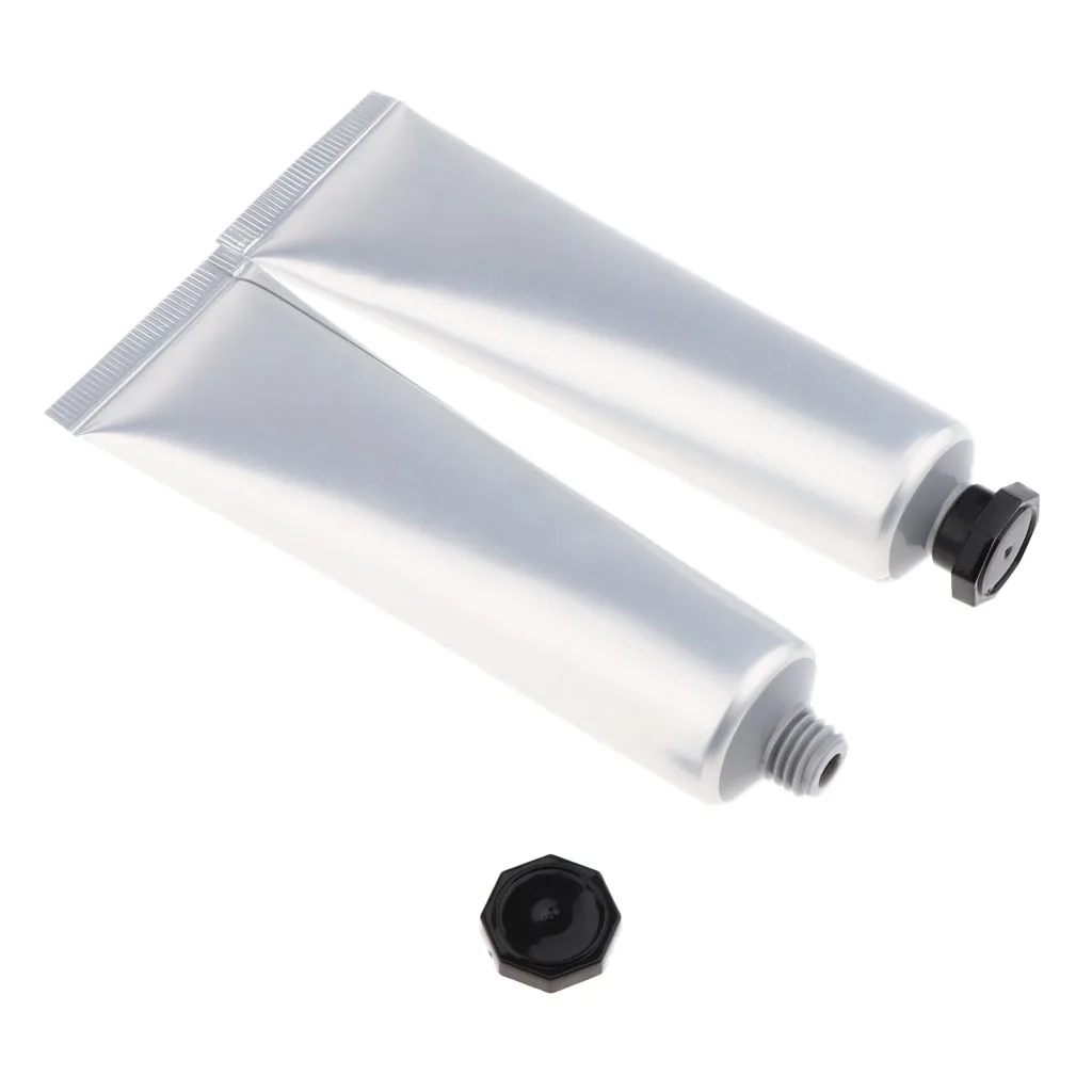 

2Pcs Empty Makeup Bottles Refillable Aluminum Squeeze Tubes for Lotion Cream Shampoo Hair Conditioner