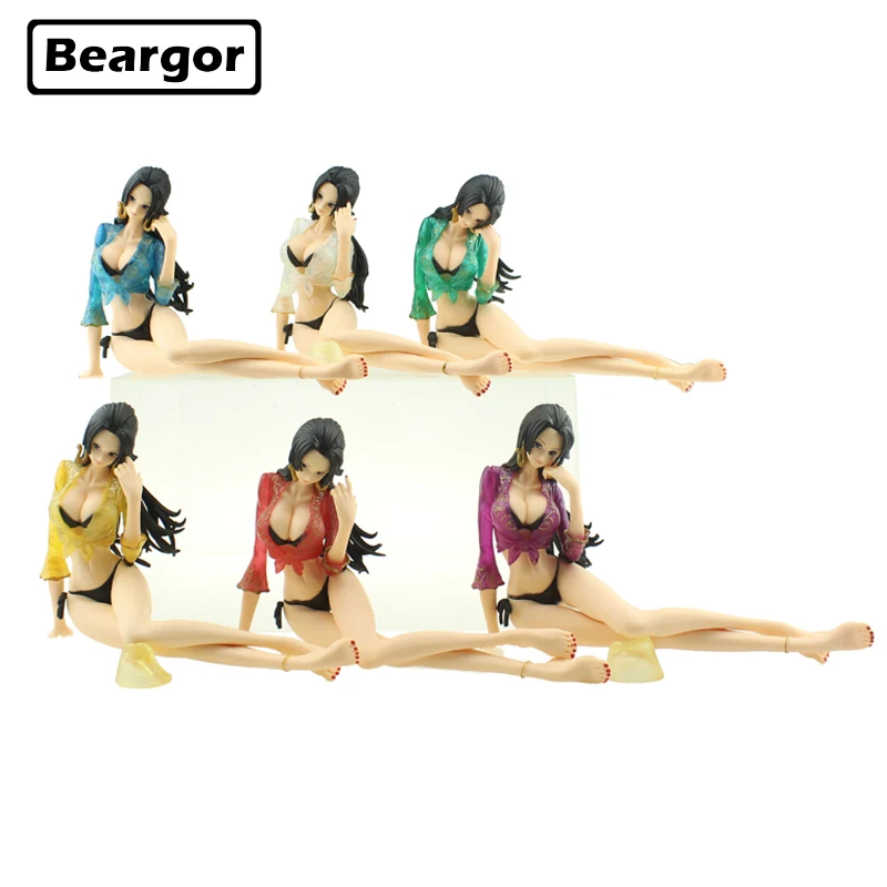 

4" One Piece Boa Hancock Glitter&Glamours Beach Ver. 6 Color Boxed 11cm PVC Anime Action Figure Collection Model Doll Toys Gift
