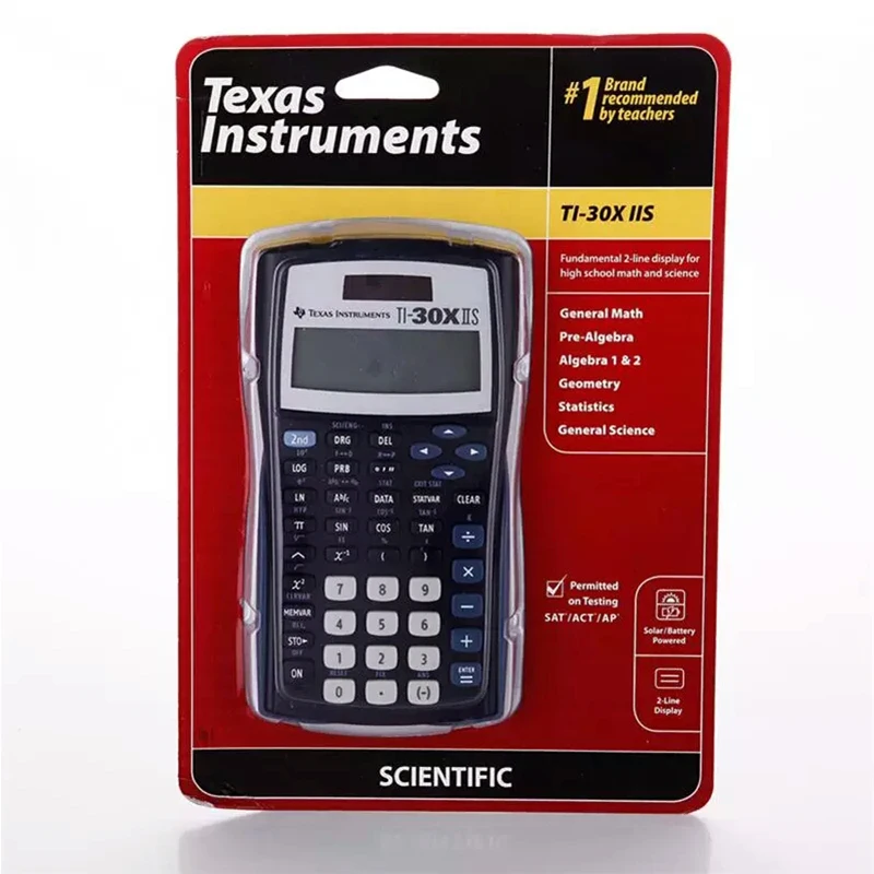 Texas Instruments TI-30XIIS Student Science Function Calculator Exam Application Multi-Functional Auxiliary Learning