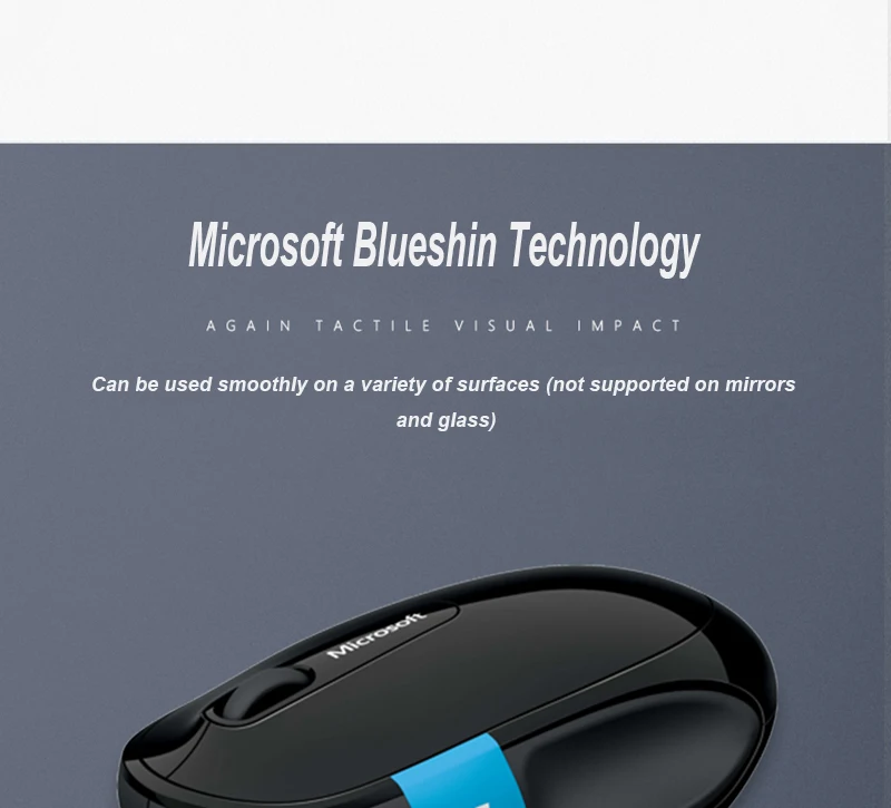 Microsoft Sculpt Удобная технология Blueshin 1000 dpi 2,4 Ghz Bluetooth 3,0 Беспроводная мышь для ноутбука