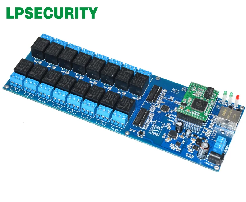 LPSECURITY умный дом отель CCTV Ethernet RJ45 локальной сети WAN 16 релейных платов канальный